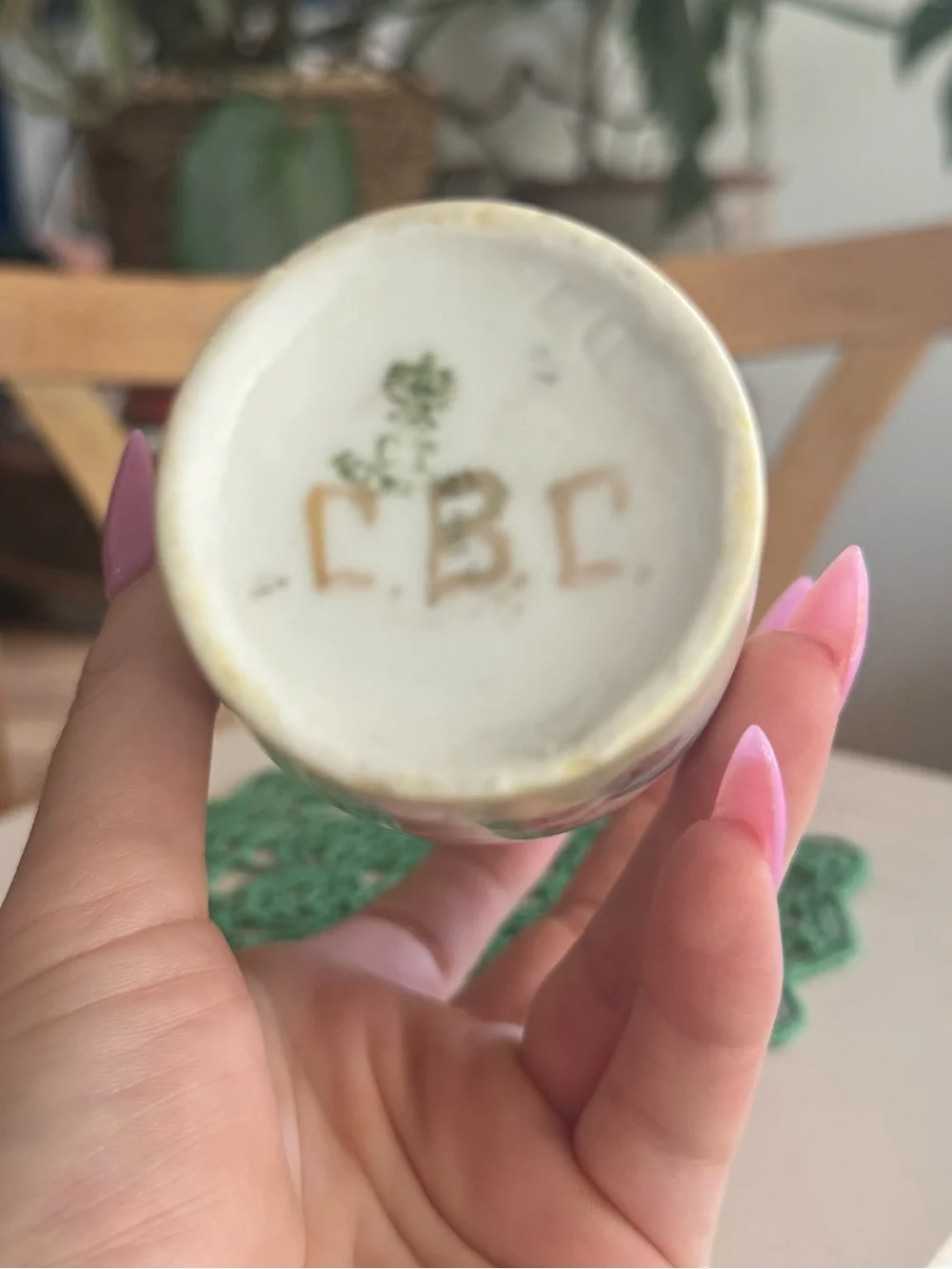 Antique Art Nouveau Porcelain Vase